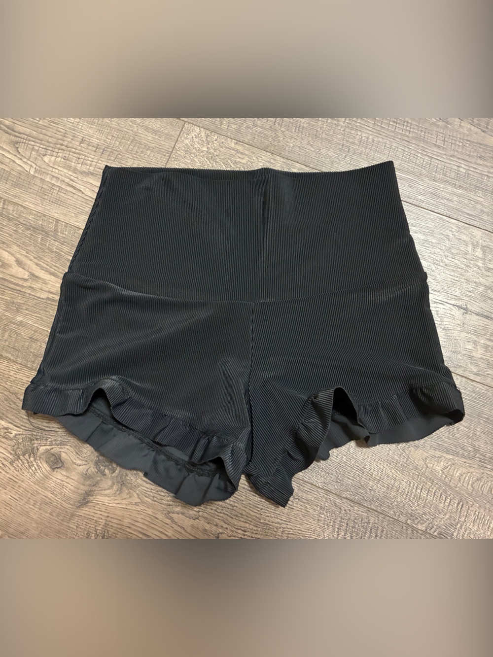 Free People + Onzie Flirty Shortie Shorts - Size: M/L - Color: Black